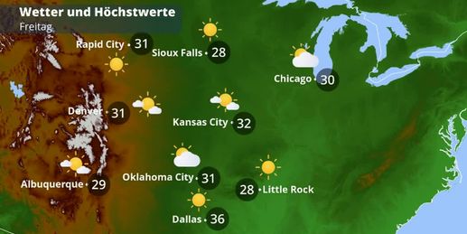 Video USA-Wetter im Mittleren Westen
